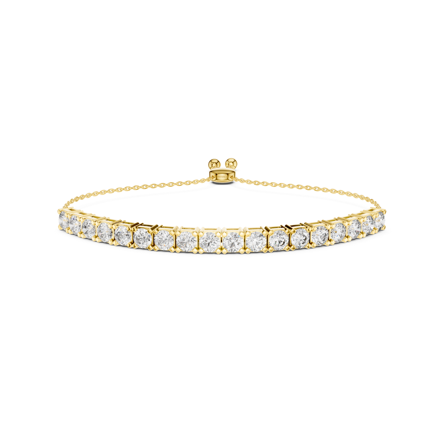 Adjustable Diamond Tennis Slider Bracelet