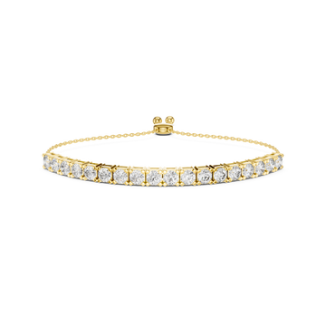 Adjustable Diamond Tennis Slider Bracelet