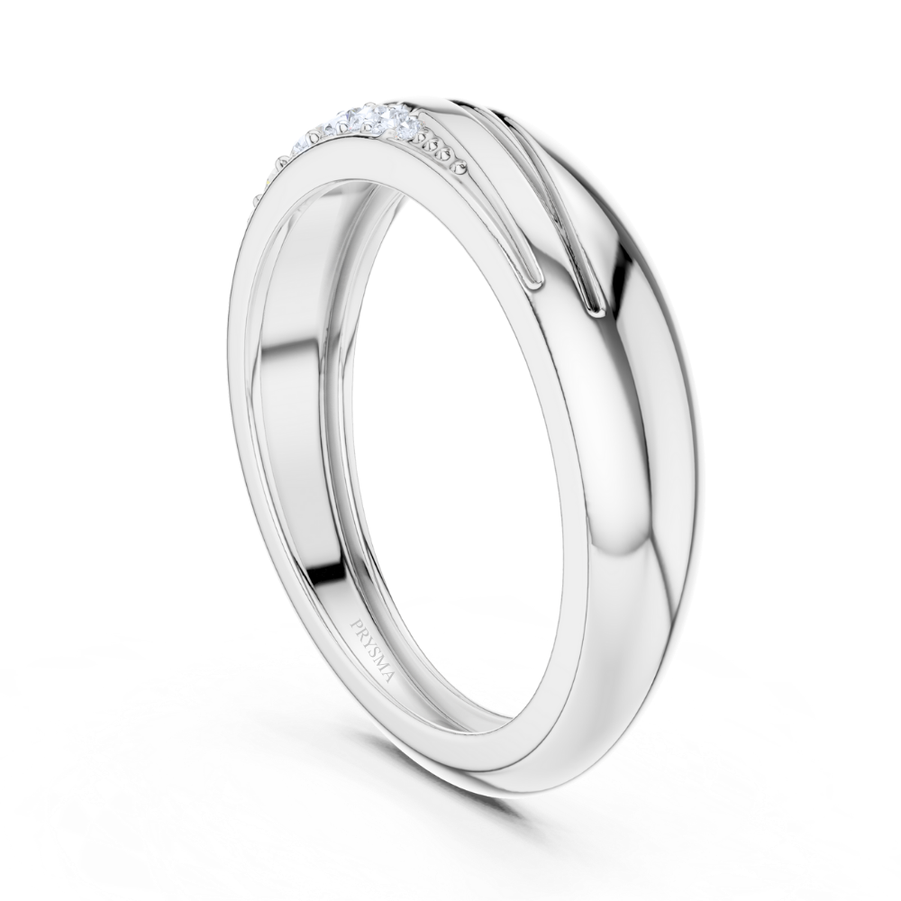 Golden Wave Diamond Ring