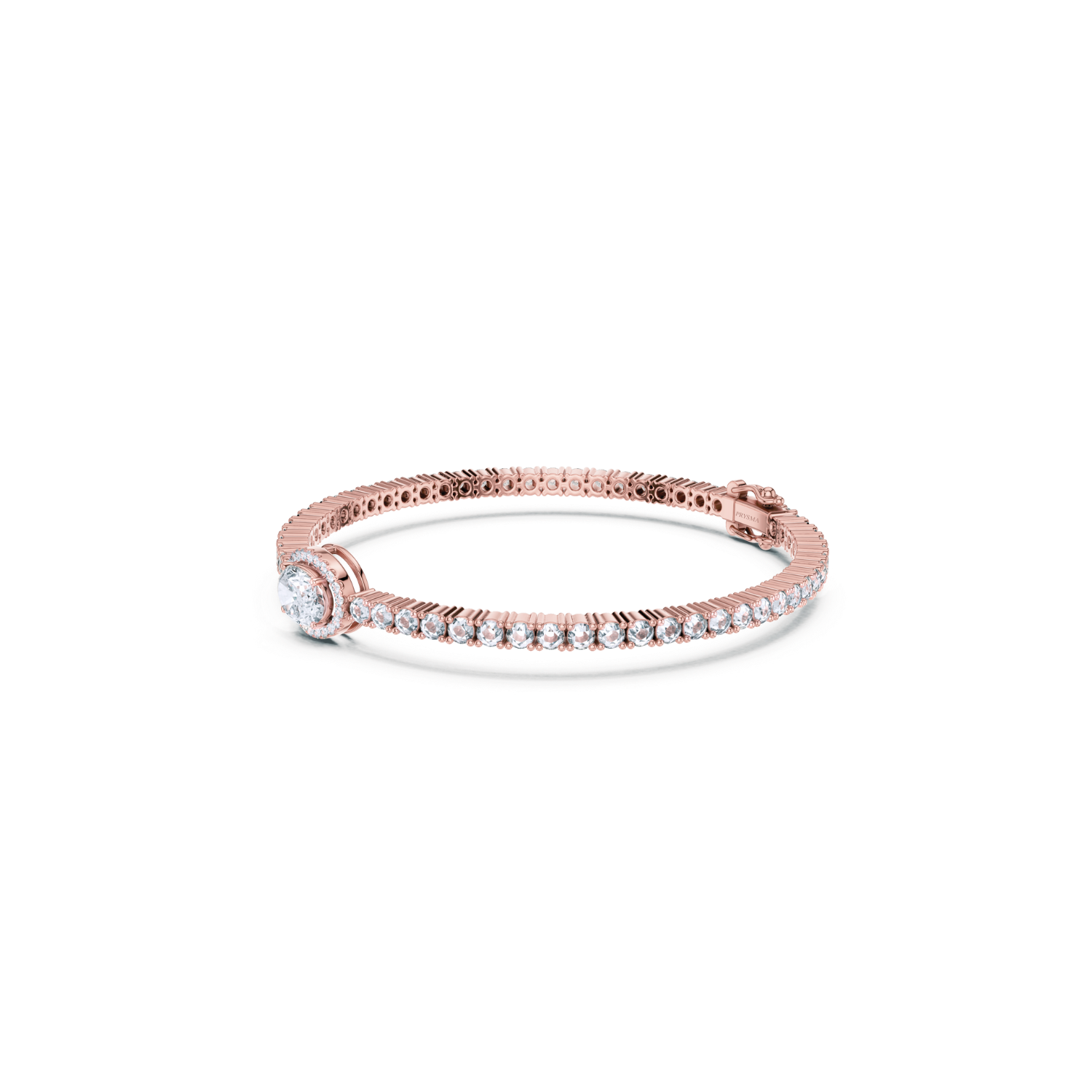Halo Diamond Tennis Bracelet