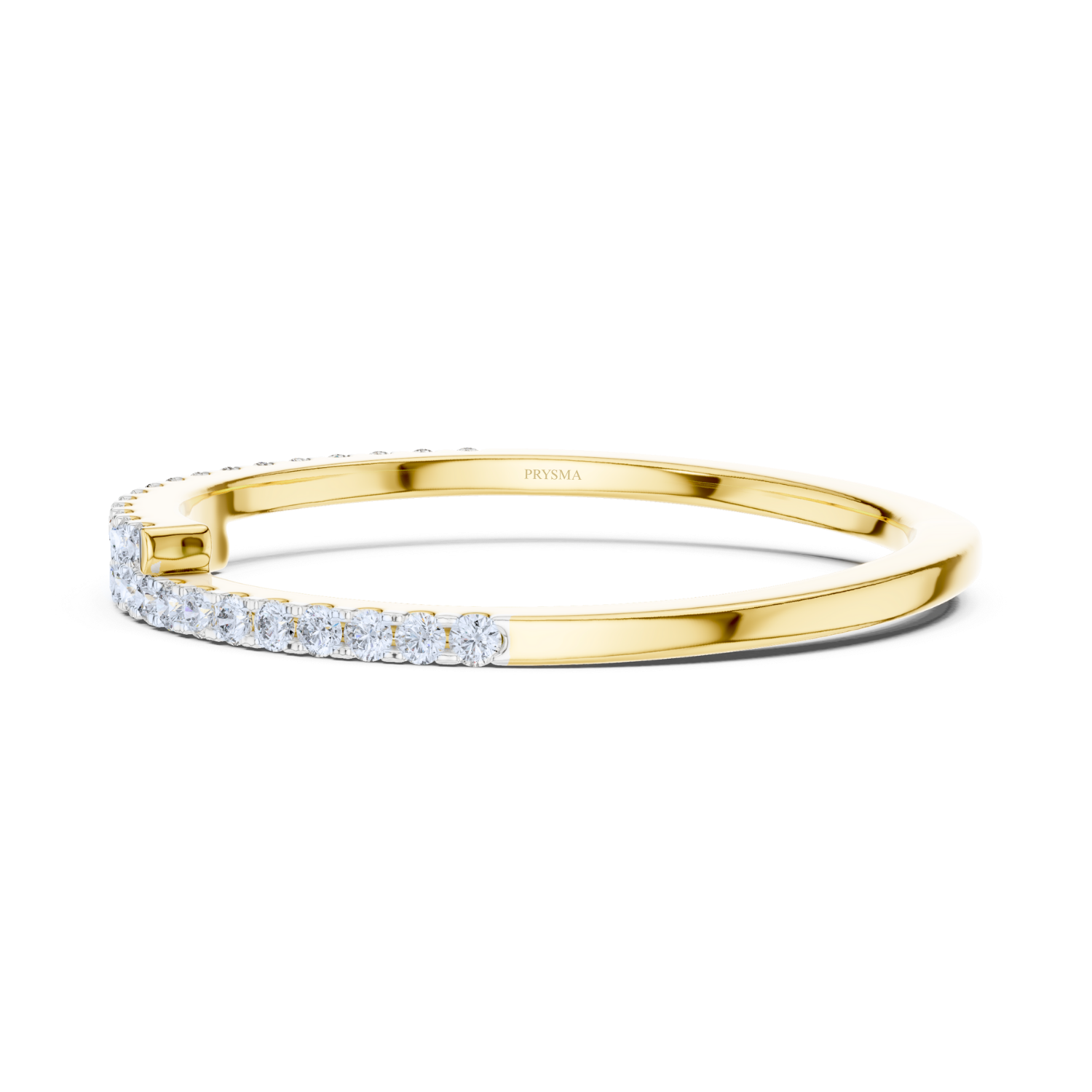 Modern Pave Diamond Open Ring