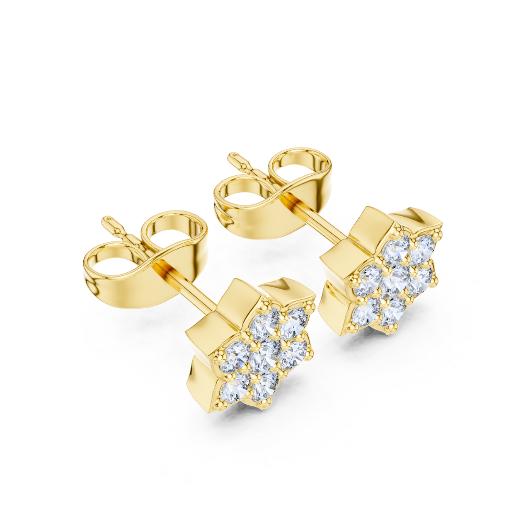 Celeste Diamond Bloom Studs