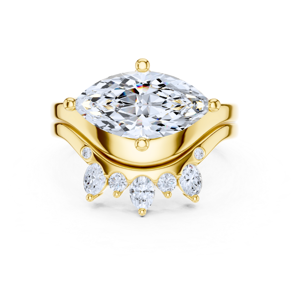 Aurora Crown Duet Ring