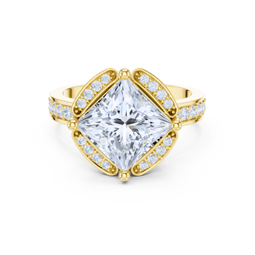 Regal Radiance Princess-Cut Ring
