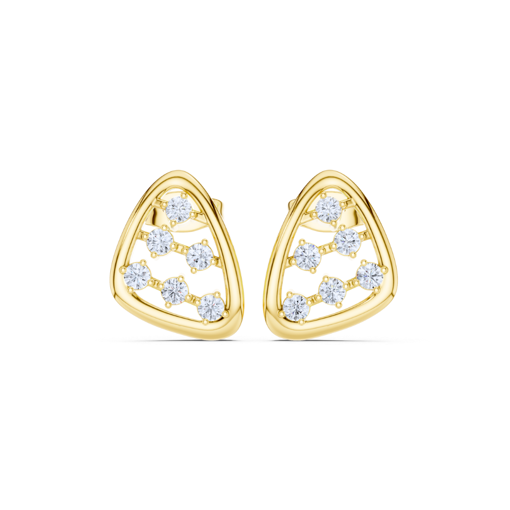 Radiant Geo Diamond Studs