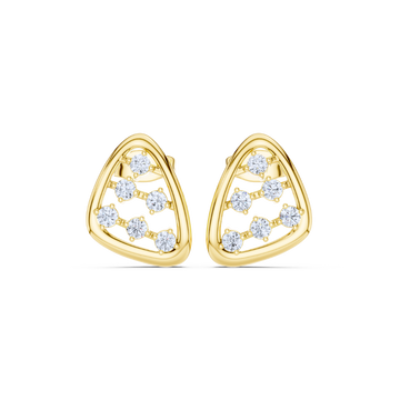 Radiant Geo Diamond Studs