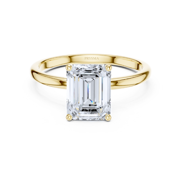 Regal Emerald-Cut Solitaire Ring