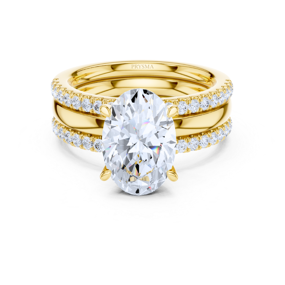 Eternal Oval Elegance Bridal Ring