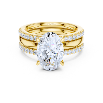 Eternal Oval Elegance Bridal Ring