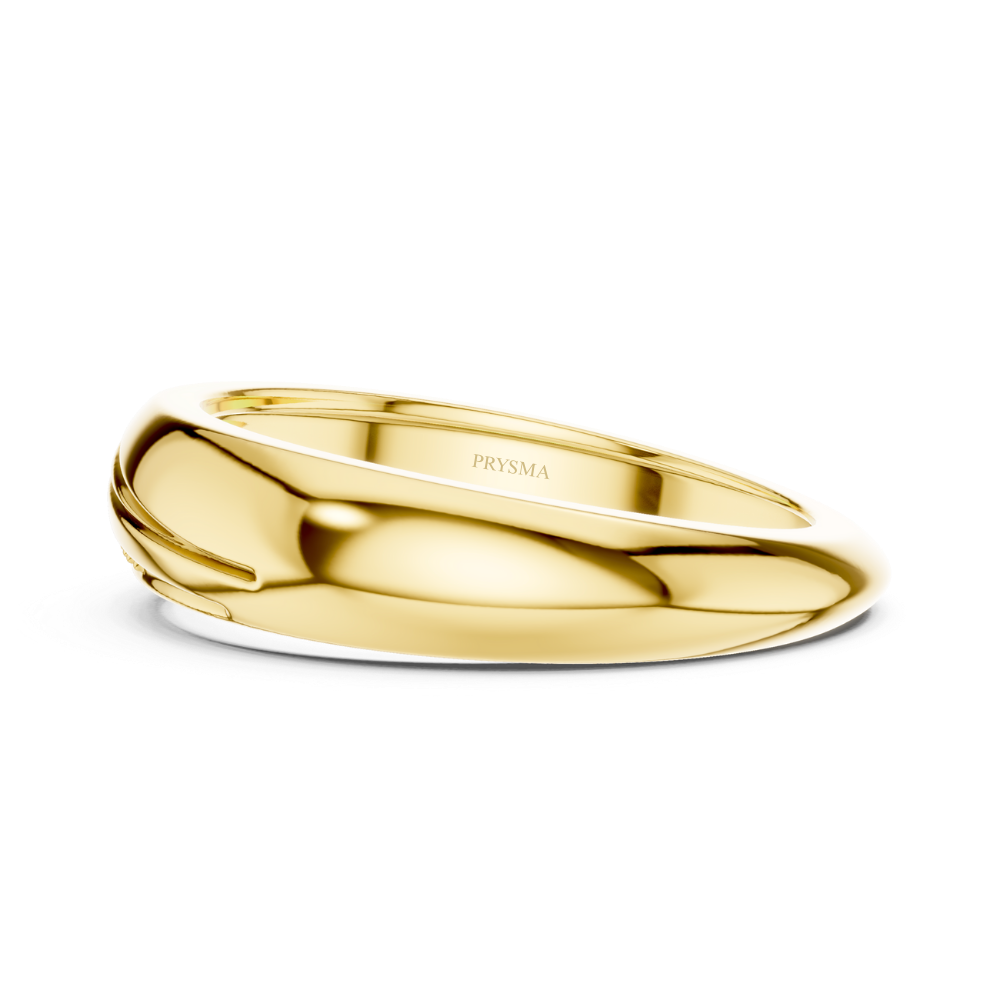 Golden Wave Diamond Ring