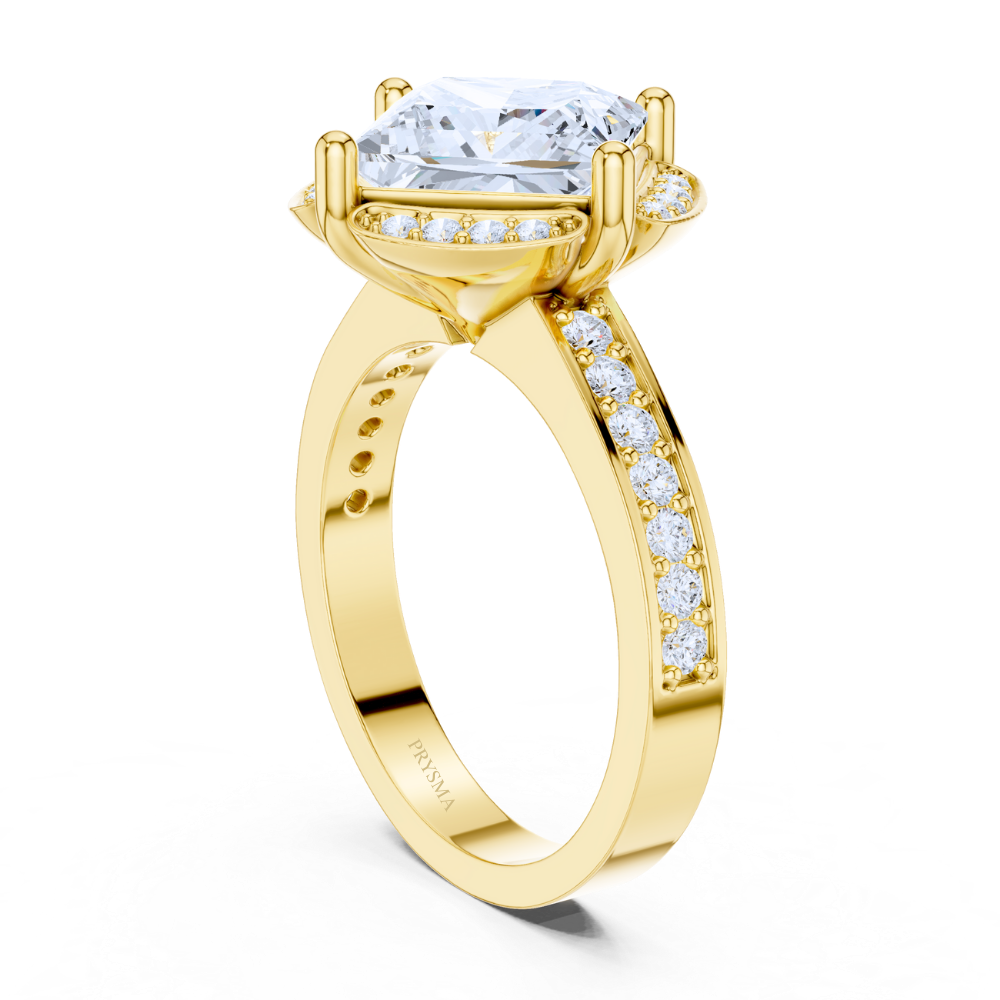 Regal Radiance Princess-Cut Ring