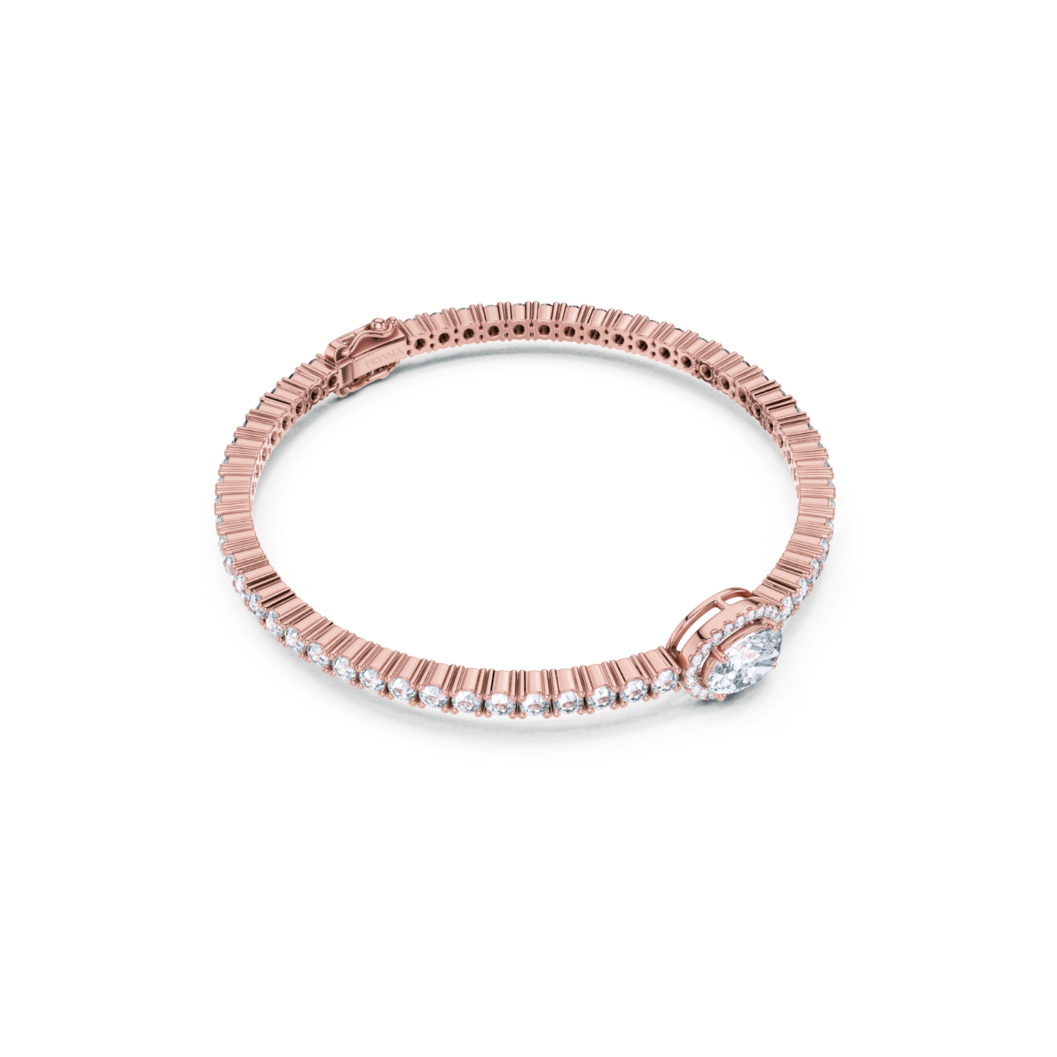 Halo Diamond Tennis Bracelet