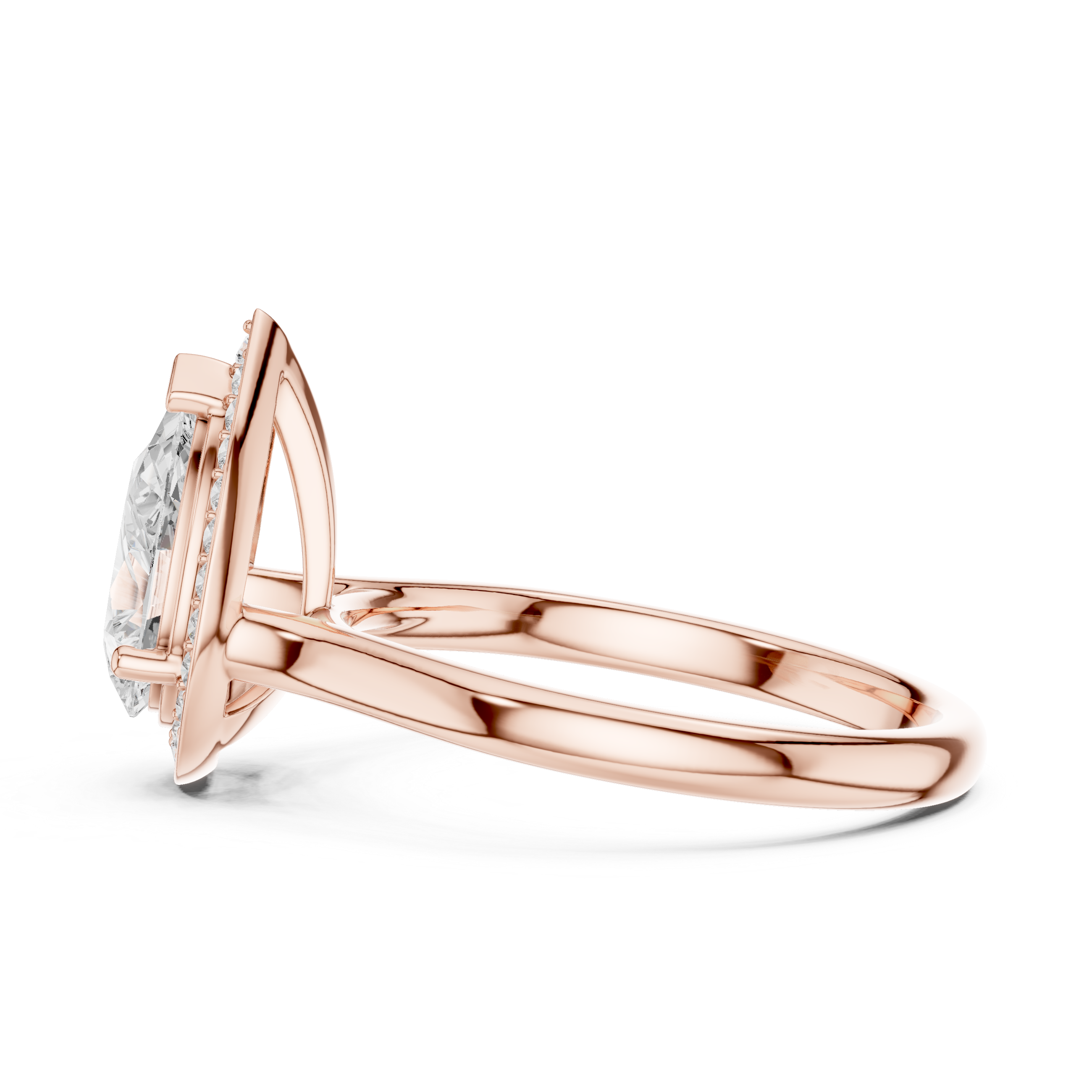 Celestial Pear-shaped Diamond Ring