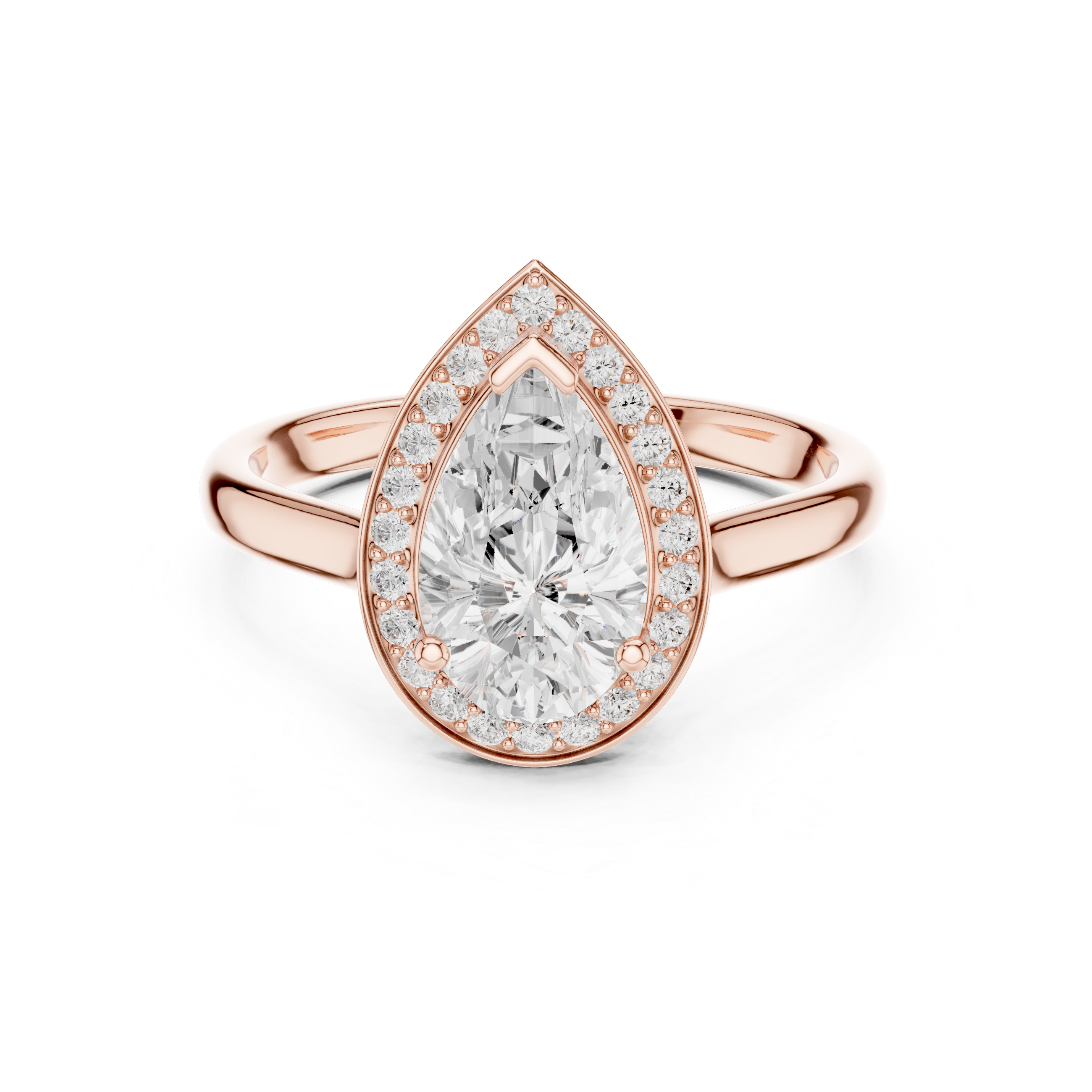 Celestial Pear-shaped Diamond Ring
