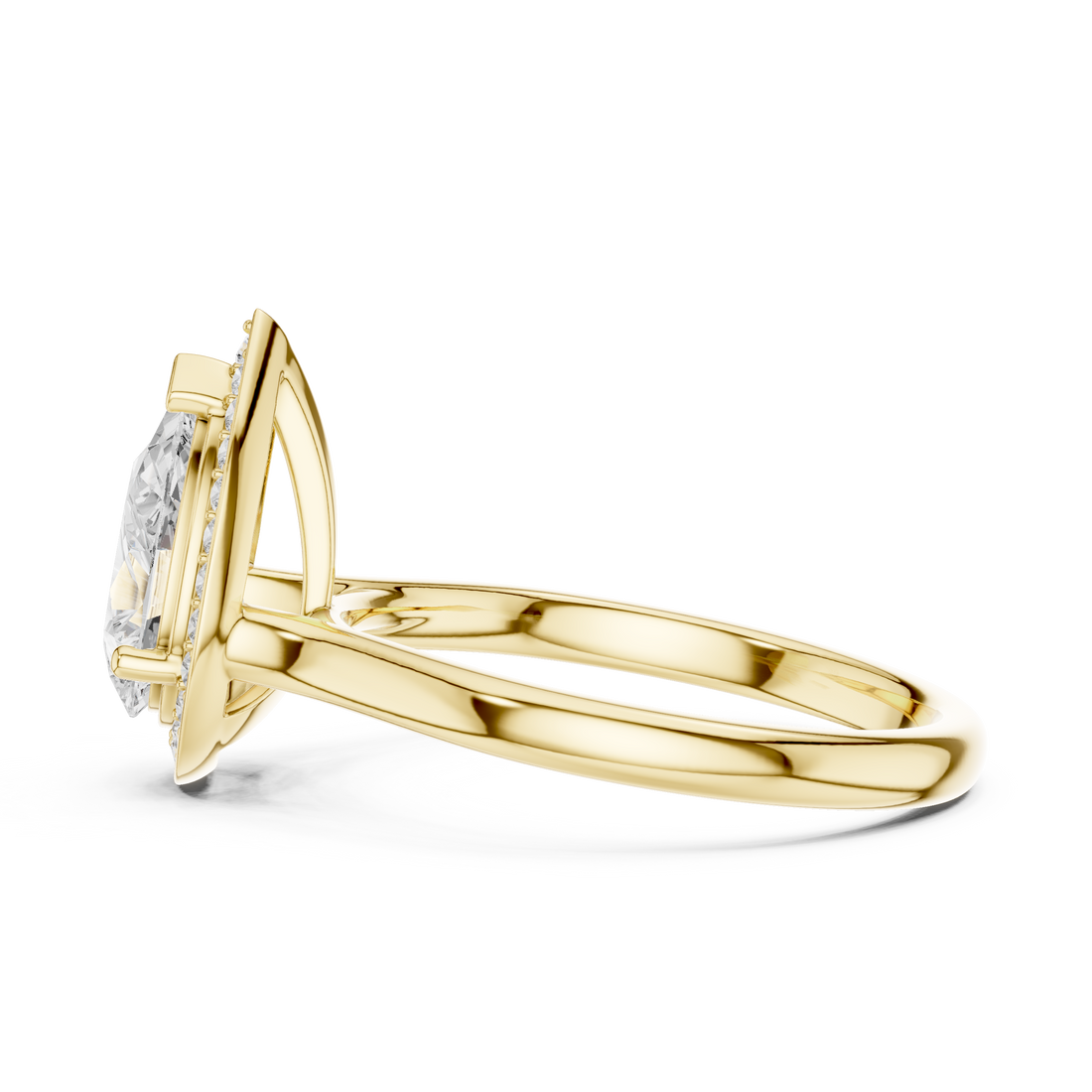 Celestial Pear-shaped Diamond Ring