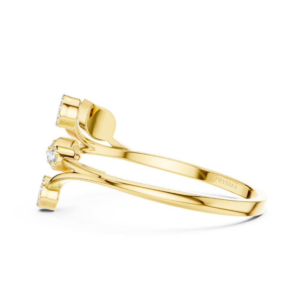 Sparkling Vine Wrap Ring