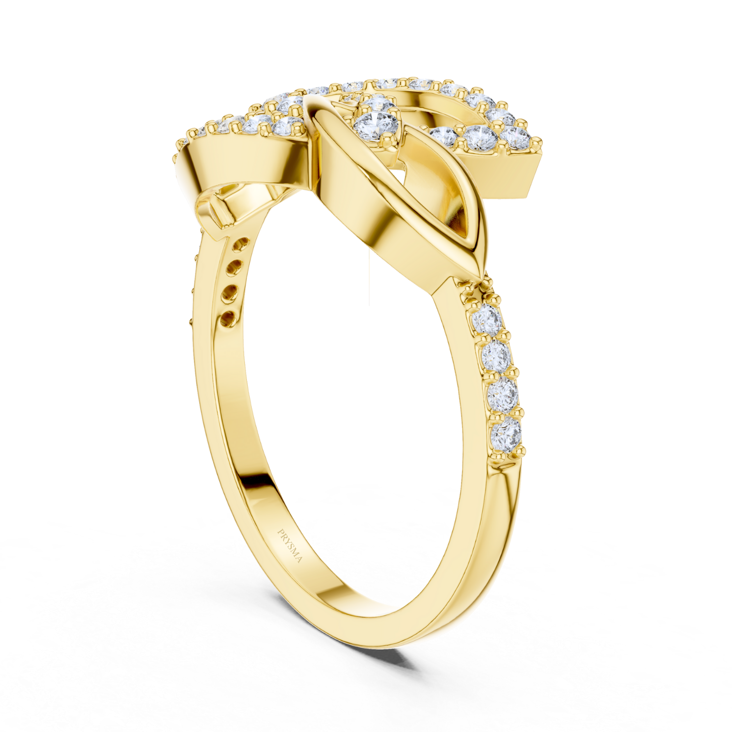 Twisted Harmony Diamond Ring