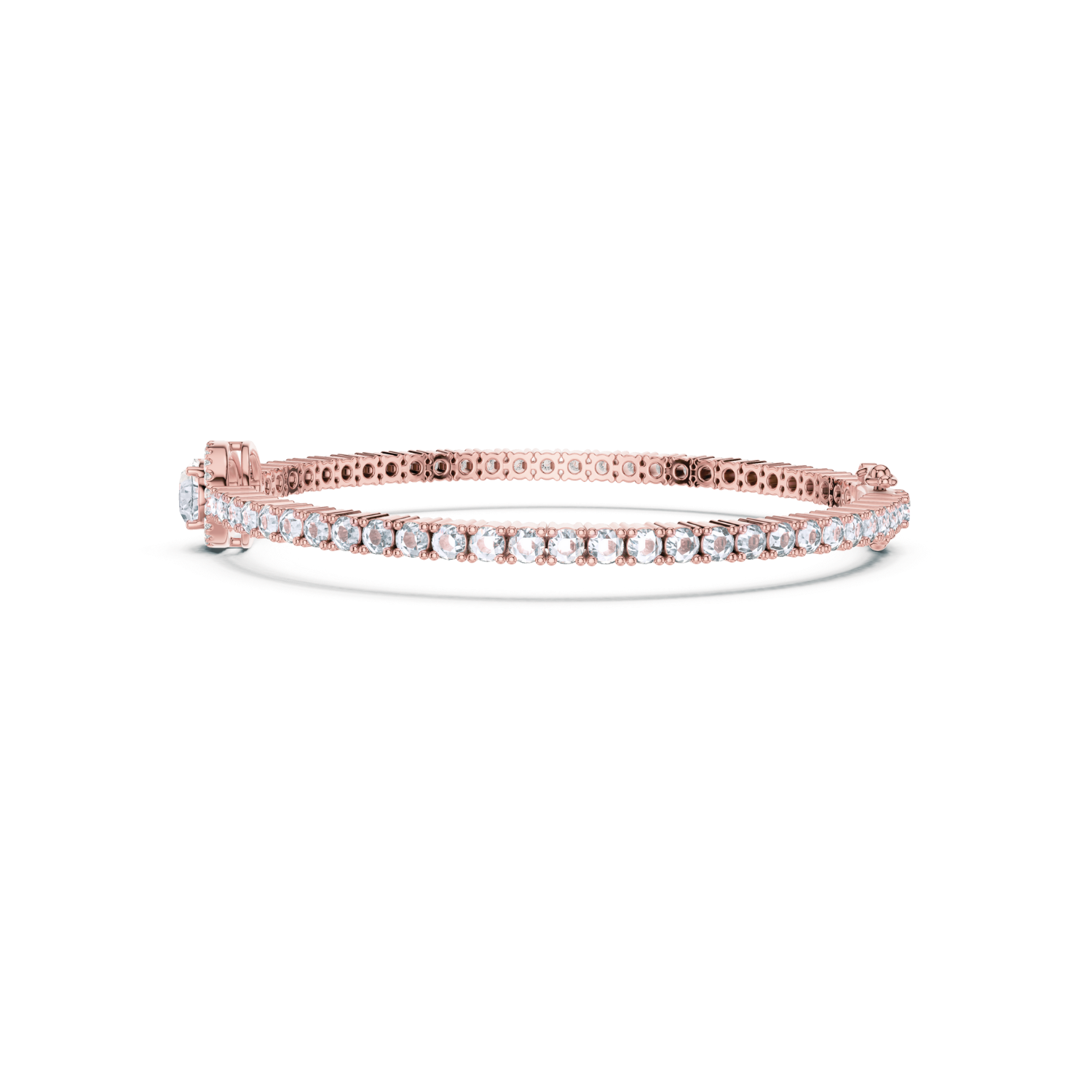 Halo Diamond Tennis Bracelet