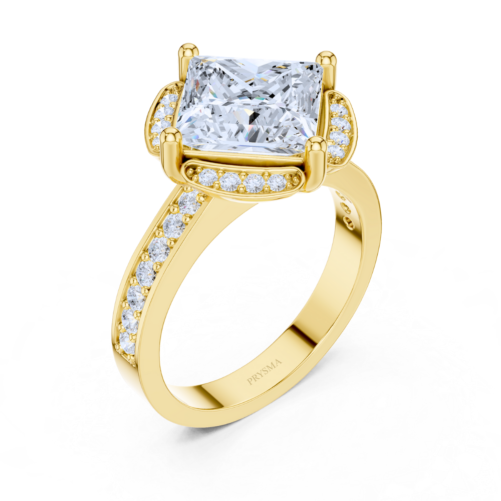 Regal Radiance Princess-Cut Ring