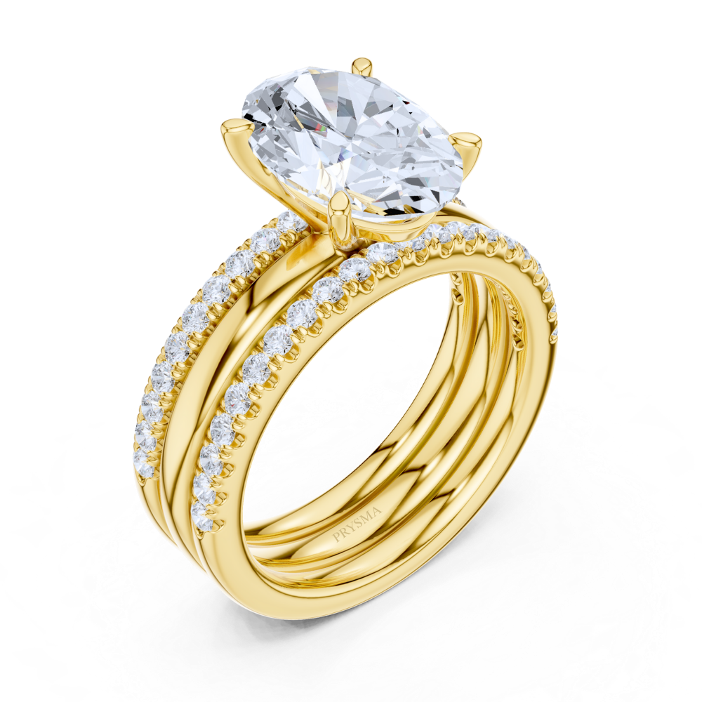 Eternal Oval Elegance Bridal Ring