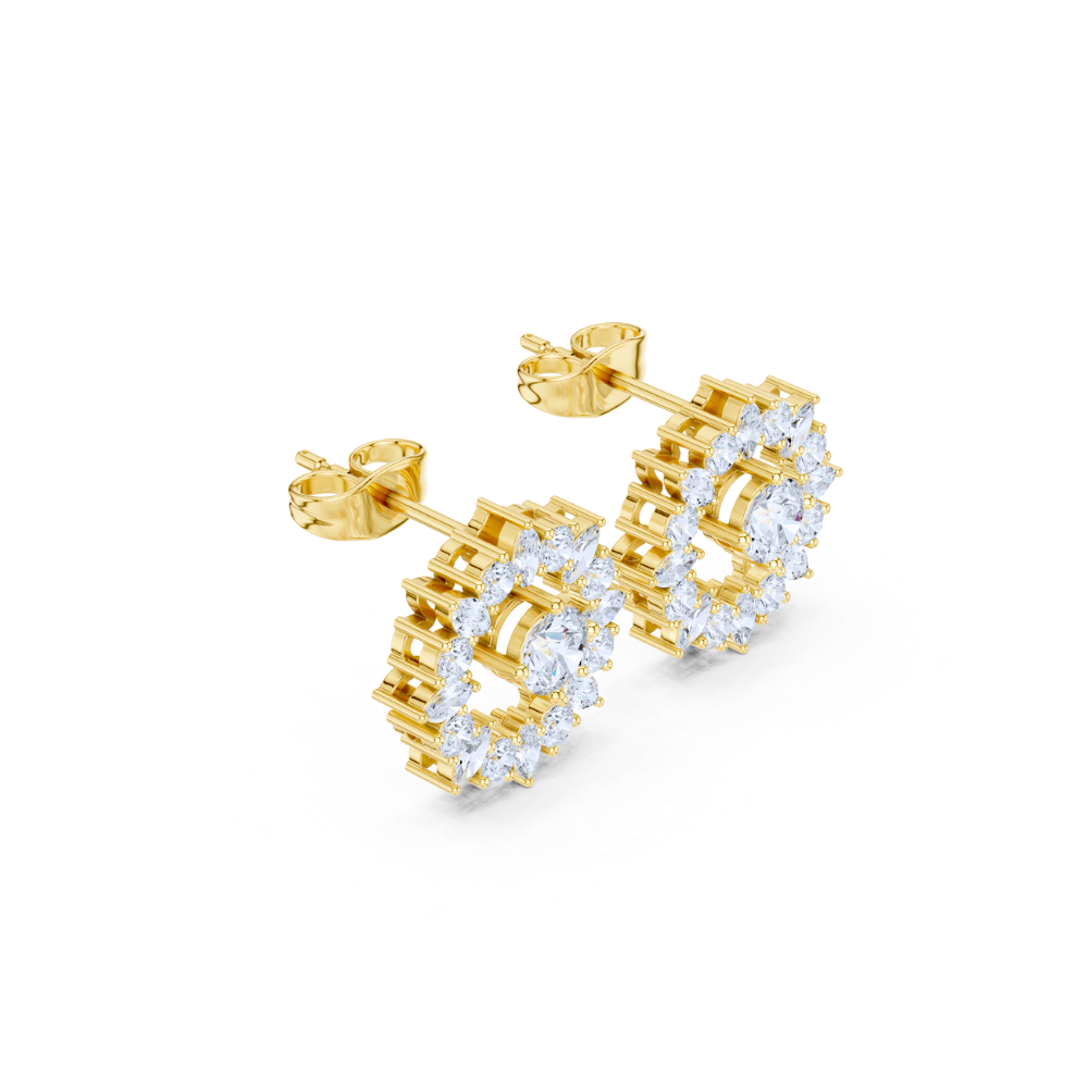 Eternal Radiance Diamond Halo Studs