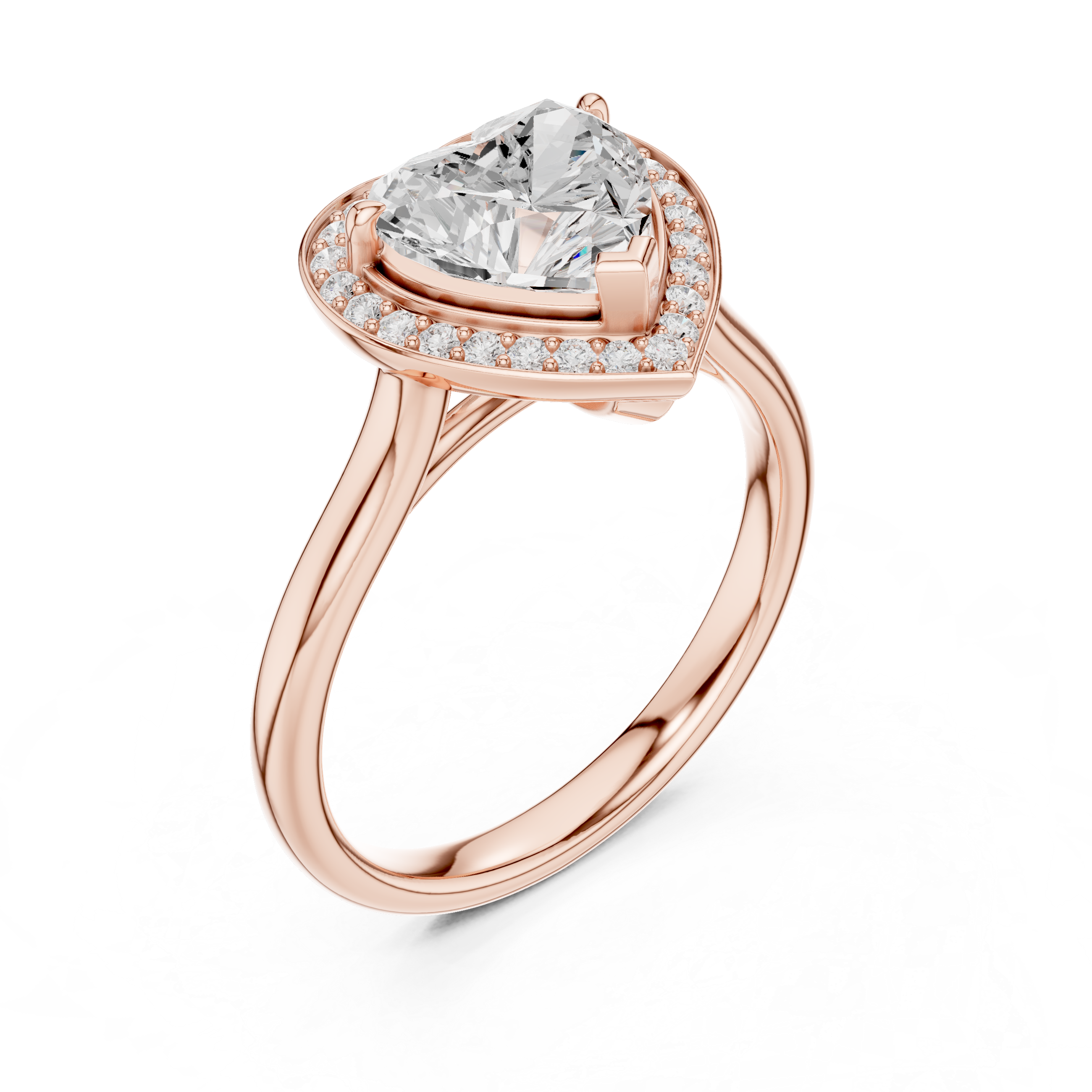 Eternal Heart Halo Ring