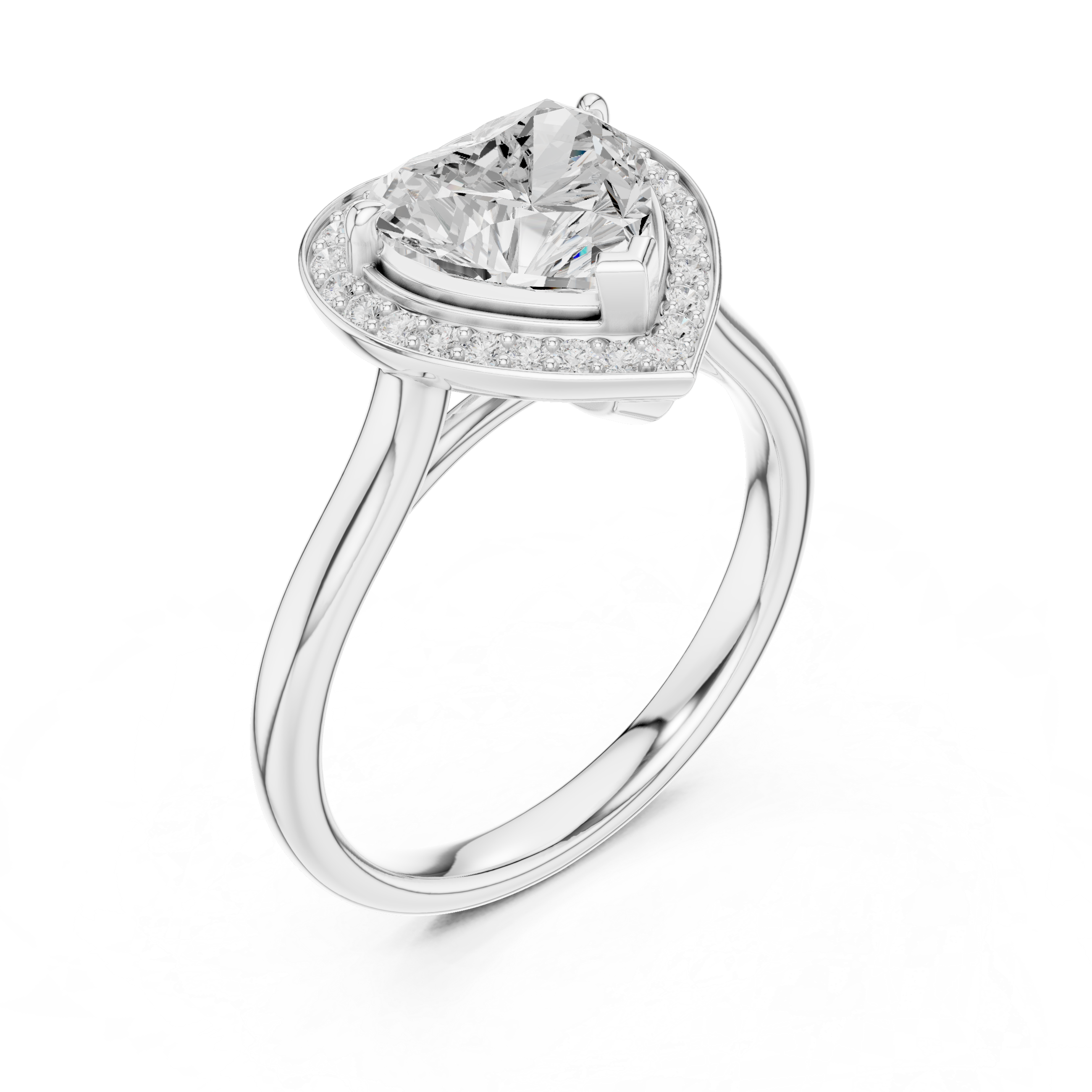 Eternal Heart Halo Ring