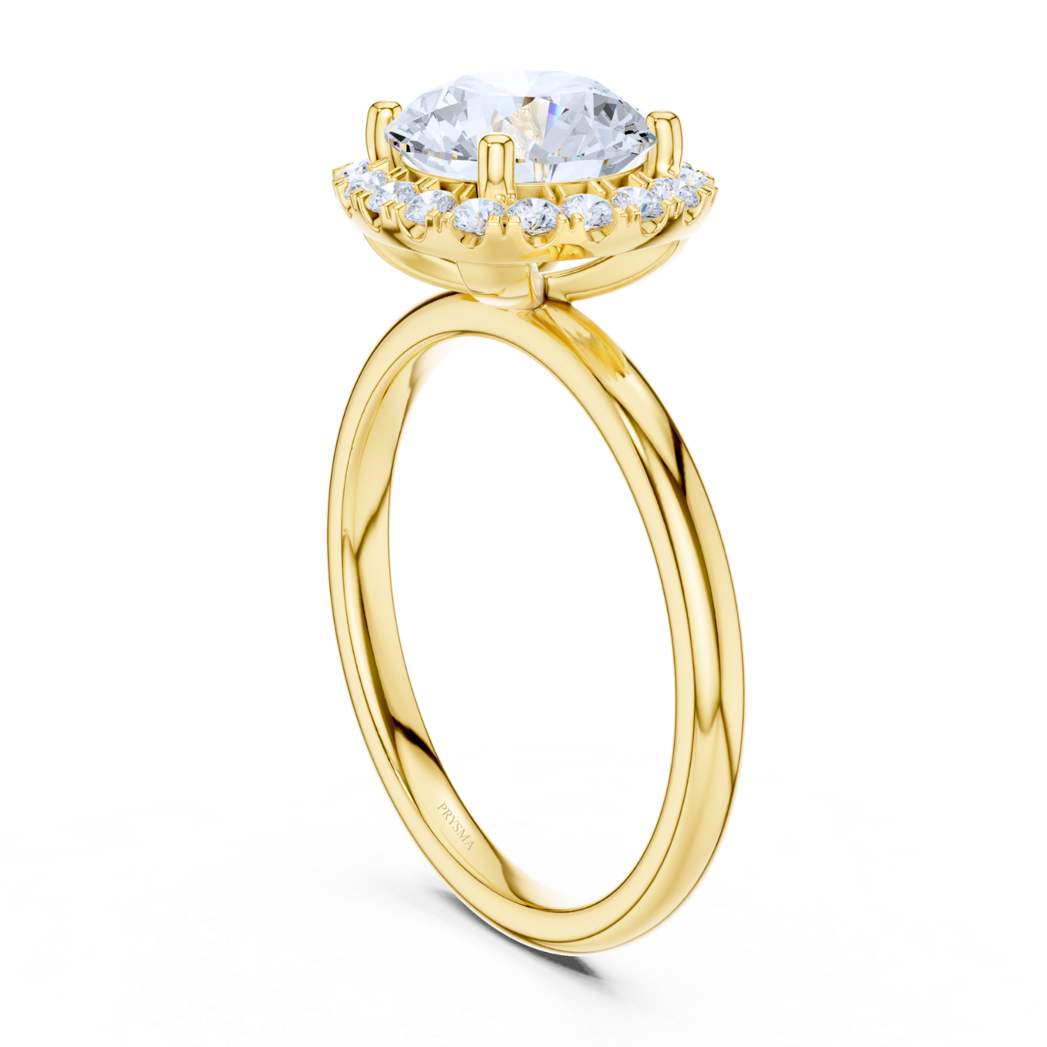 Classic Halo Diamond Ring