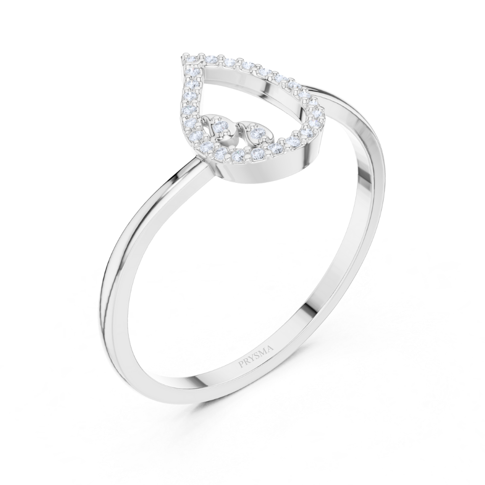 Dewdrop Elegance Diamond Ring
