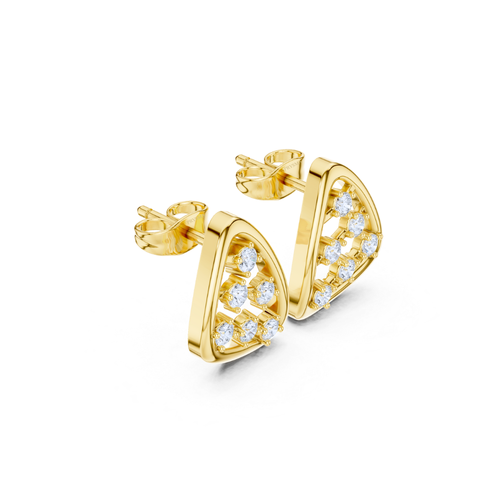 Radiant Geo Diamond Studs