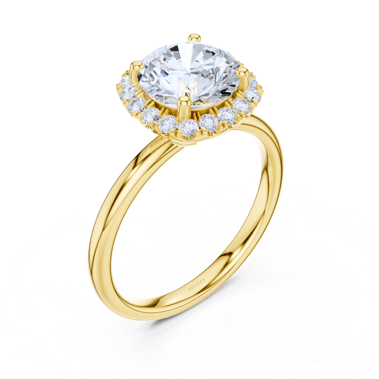 Classic Halo Diamond Ring