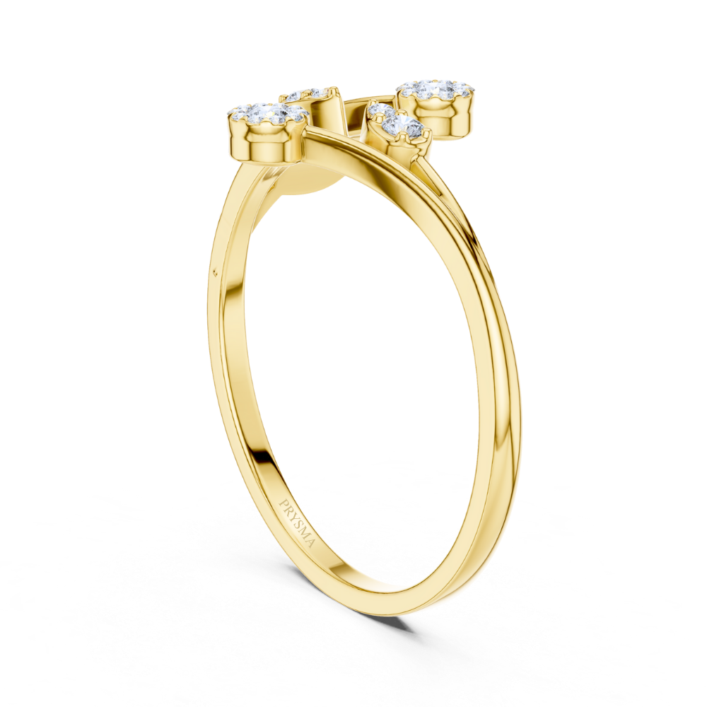 Sparkling Vine Wrap Ring