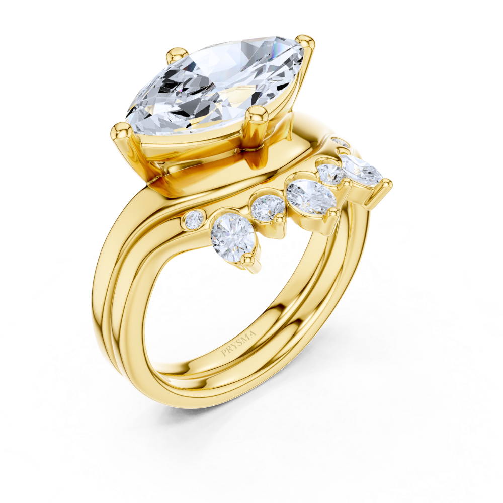 Aurora Crown Duet Ring