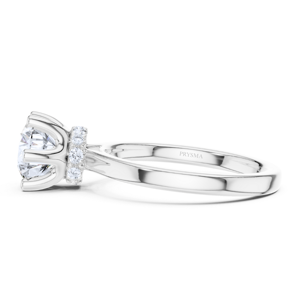 Classic Six-Prong Round Diamond Solitaire Ring