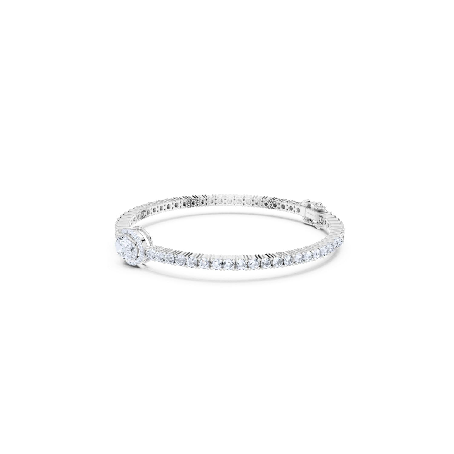 Halo Diamond Tennis Bracelet
