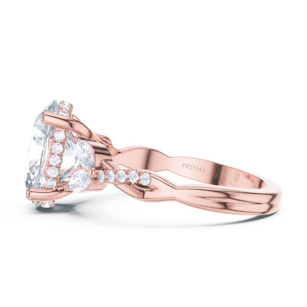 Celestia Oval Marquise Diamond Ring