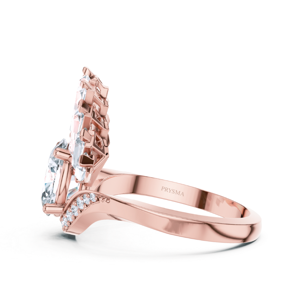 Baguette Crest Ring