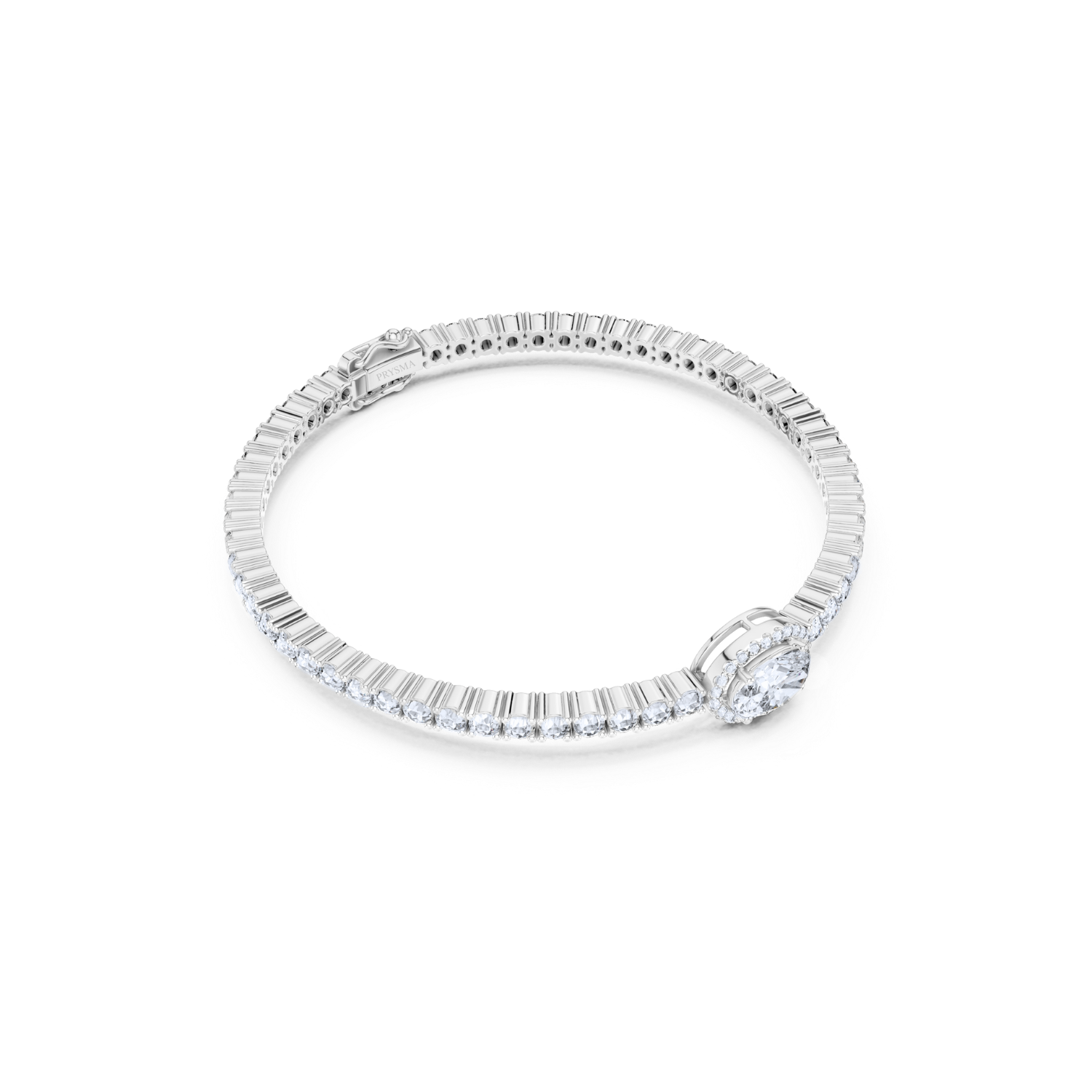Halo Diamond Tennis Bracelet