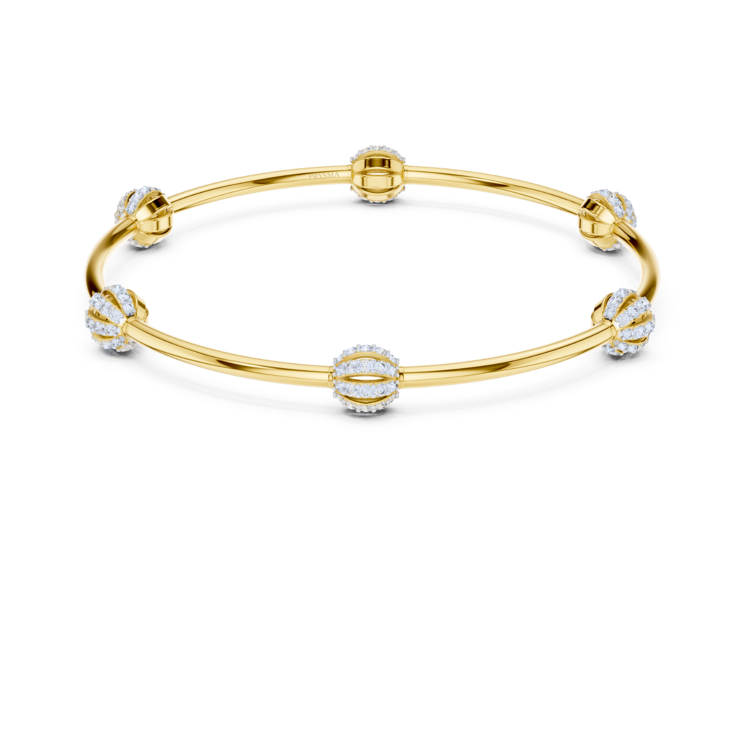 Radiant Bloom Orb Diamond Bangle