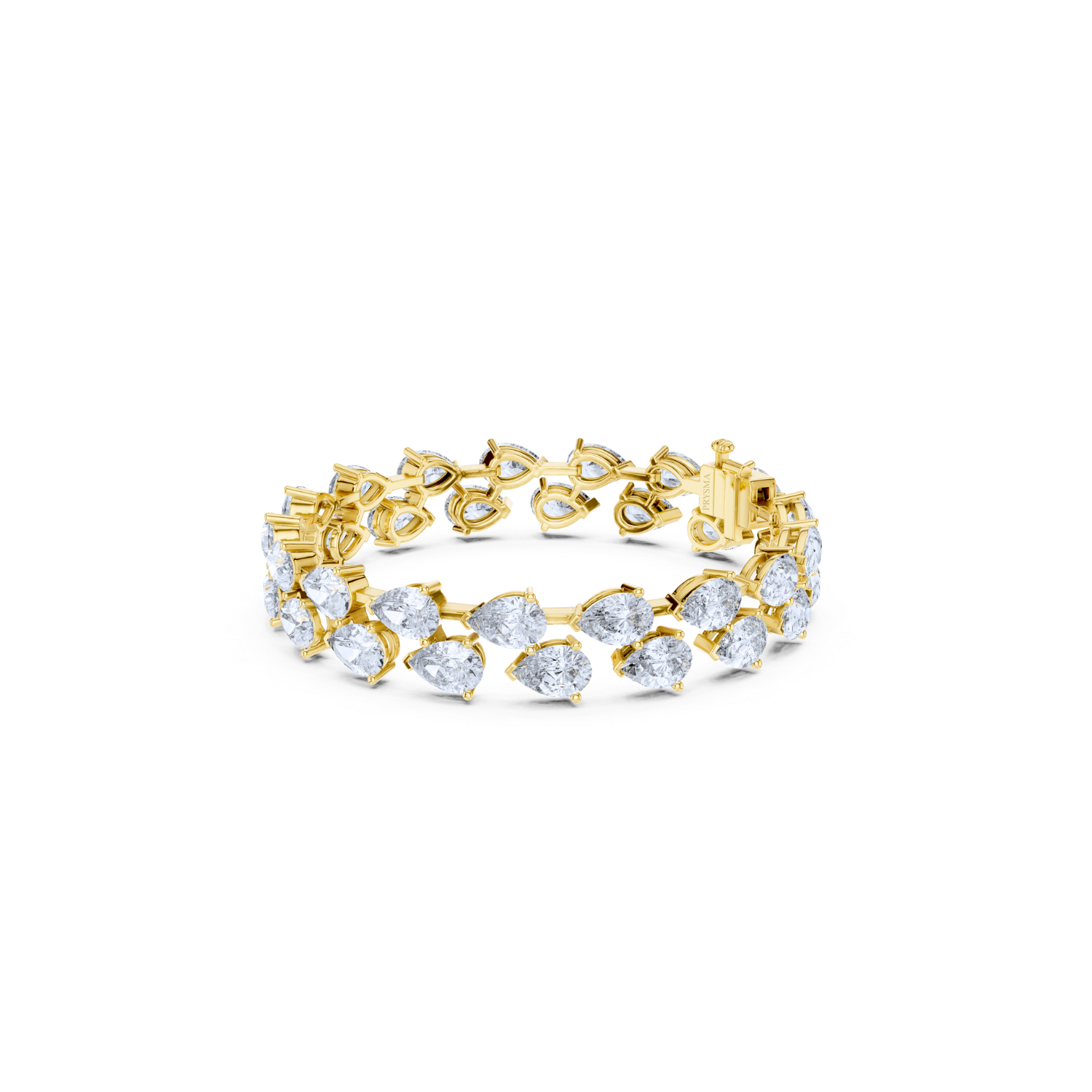Luxe Pear Diamond Eternity Bracelet