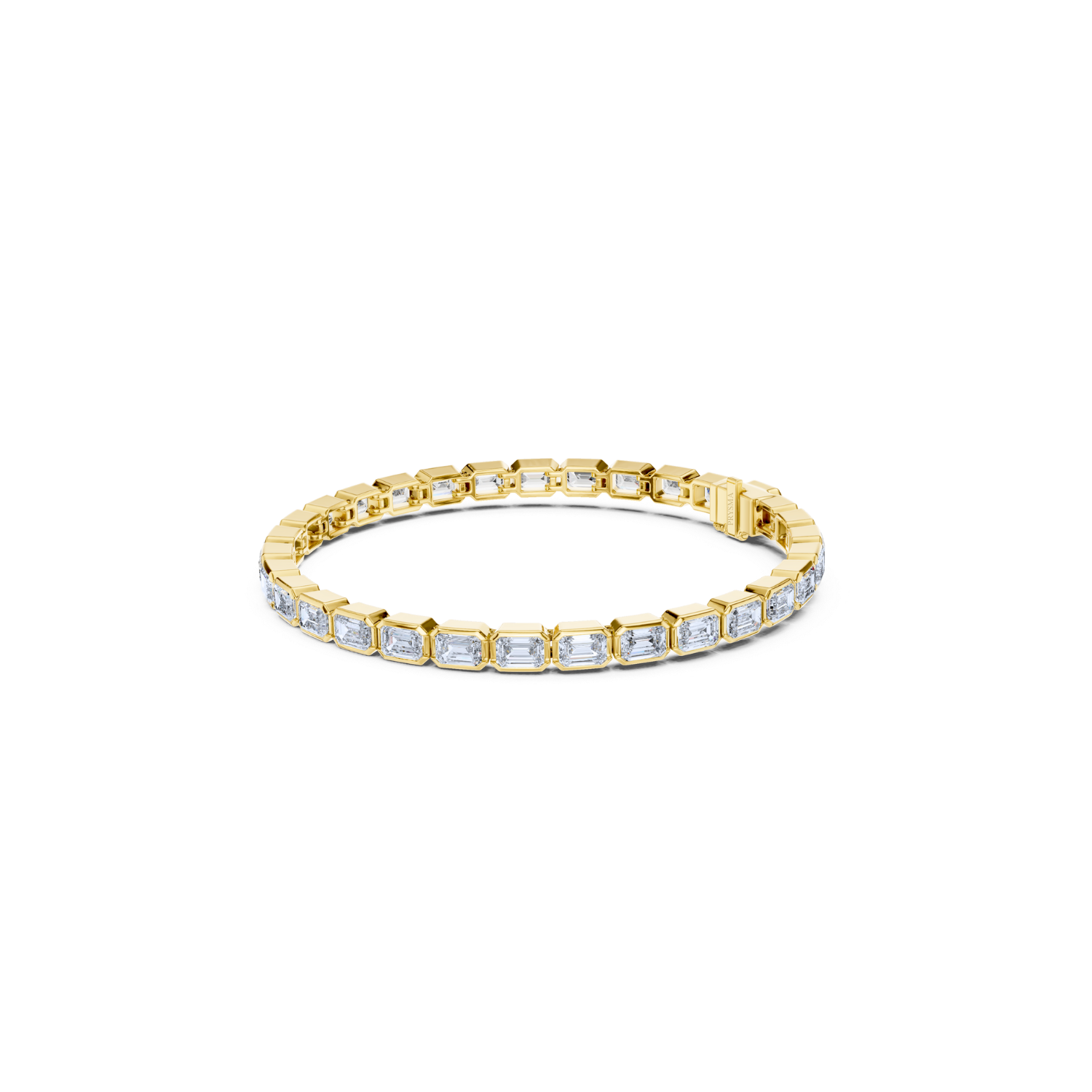 Emerald-Cut Diamond Tennis Bracelet