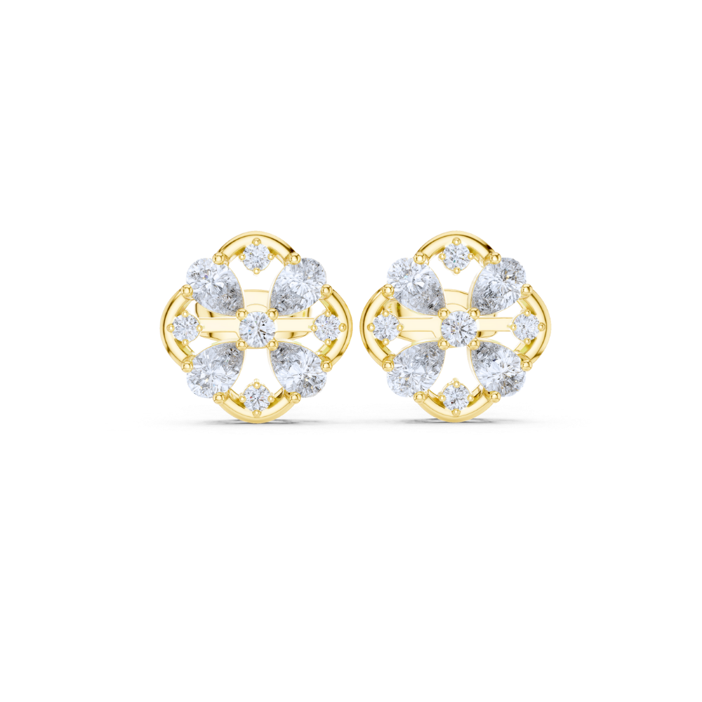 Teardrop Harmony Diamond Studs