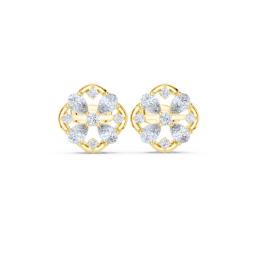 Teardrop Harmony Diamond Studs