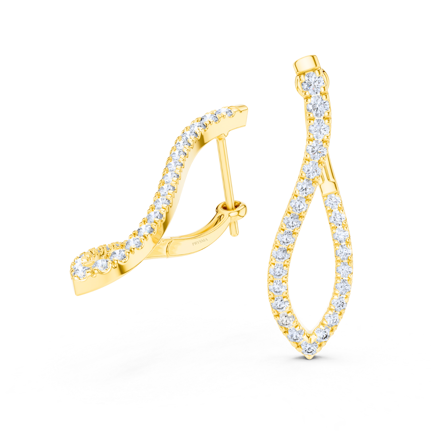 Twisted Elegance Diamond Earrings