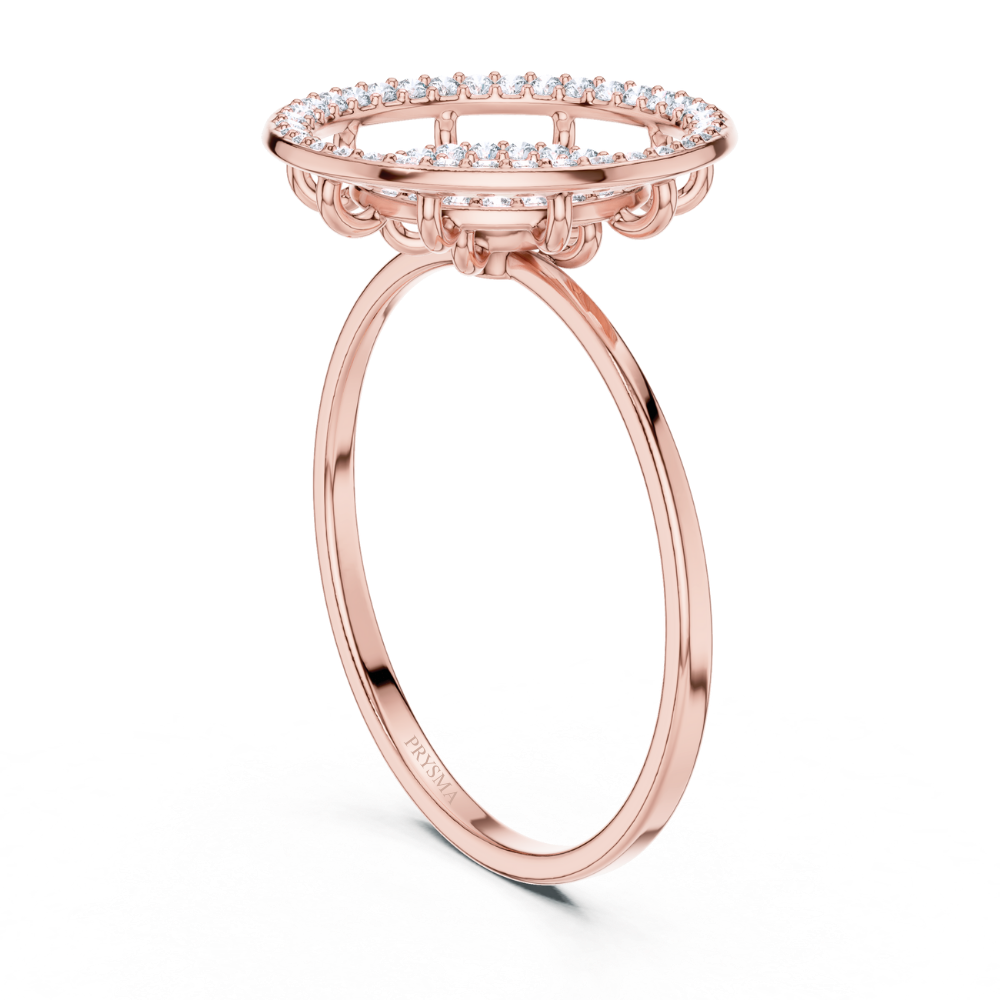 Celestial Halo Diamond Ring