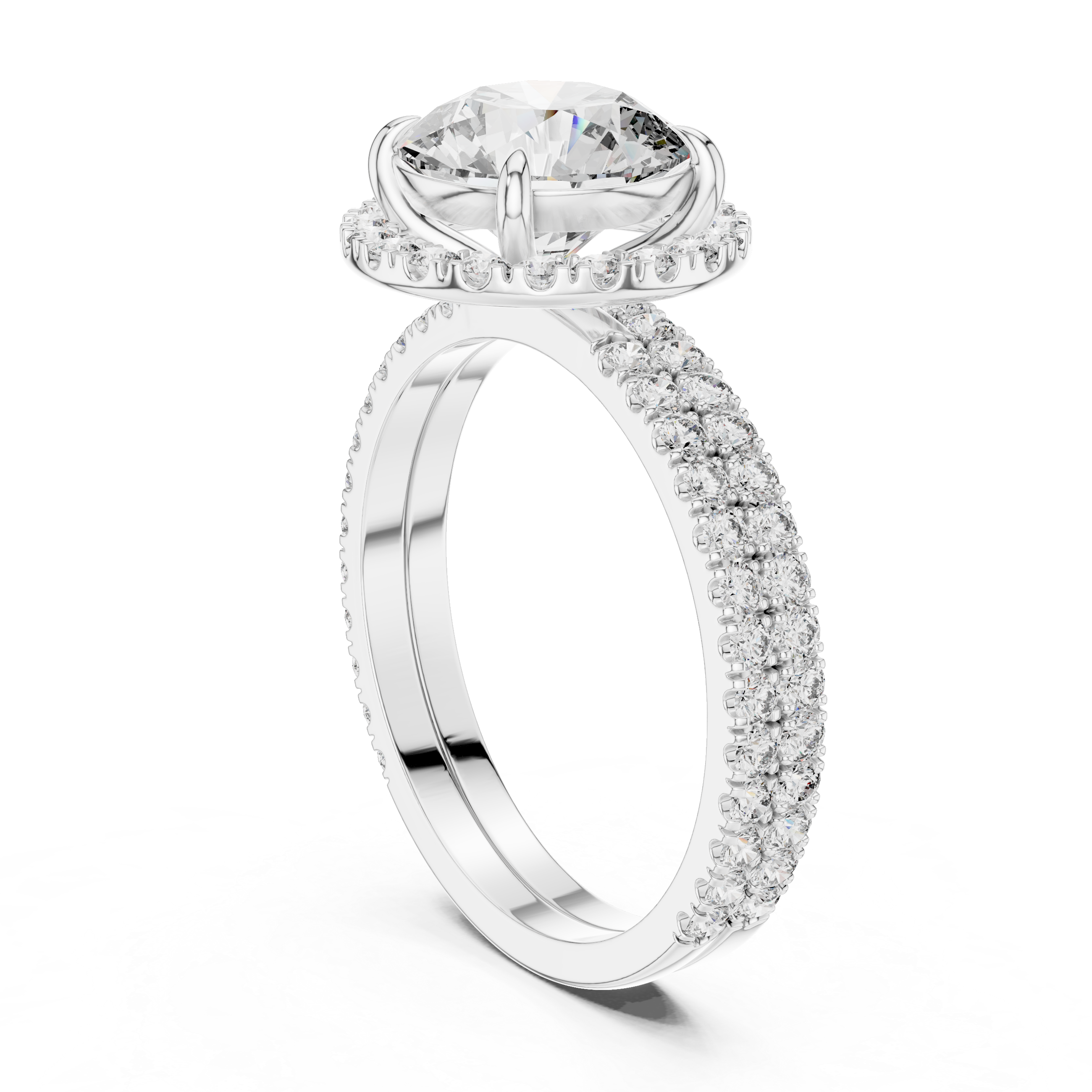 Regalia Halo Lab Diamond Ring