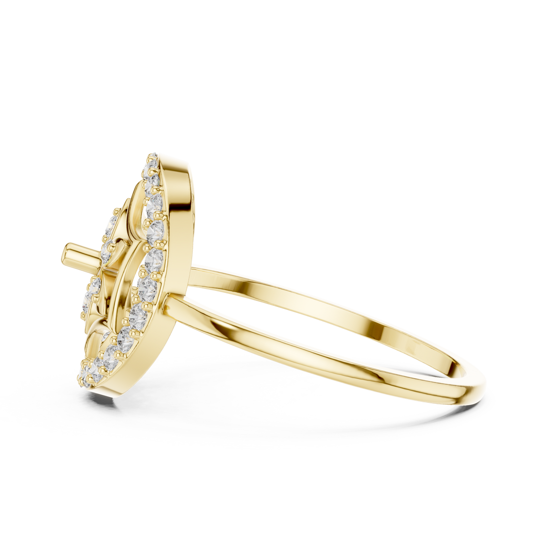Regal Heart Diamond Ring