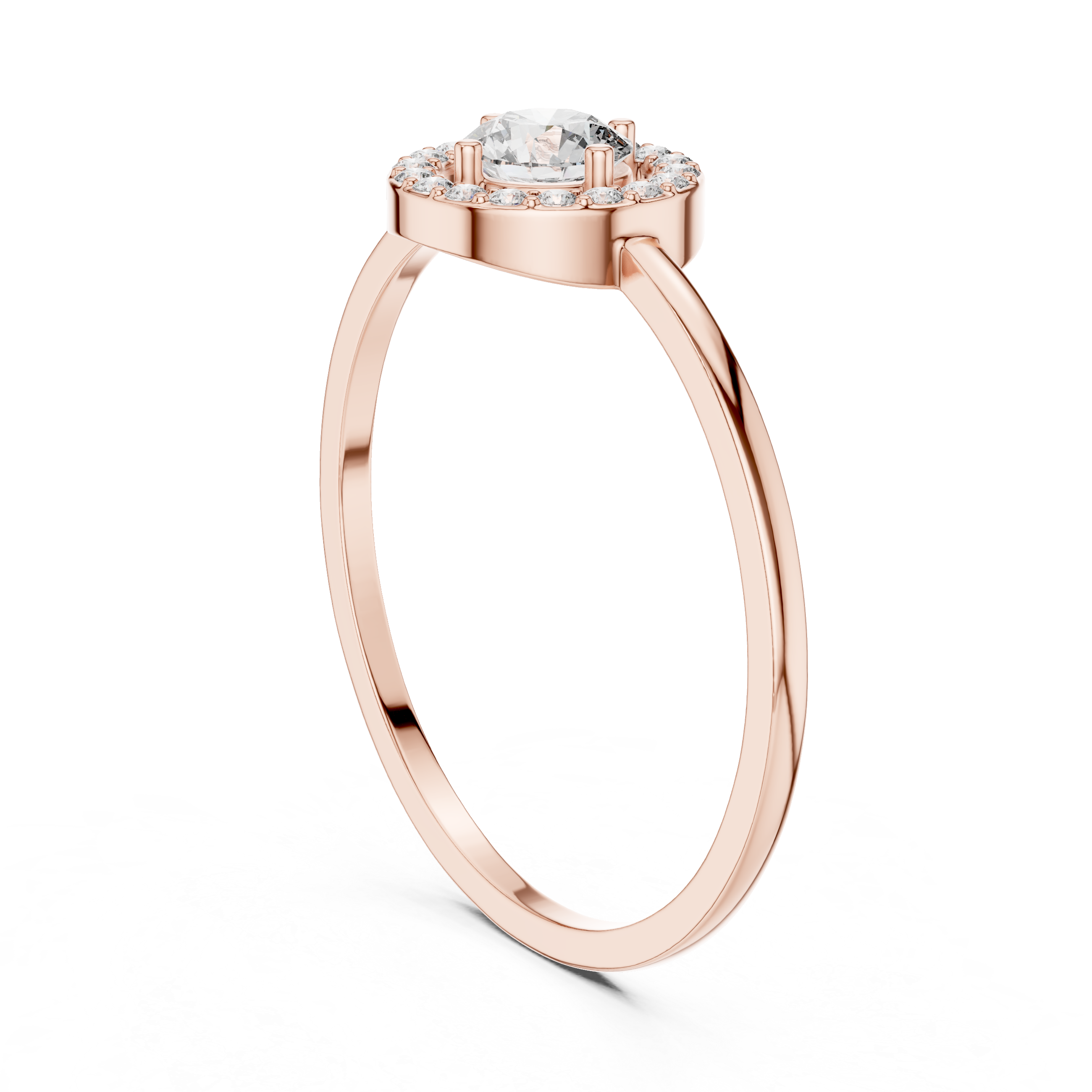 Classic Halo Diamond Ring