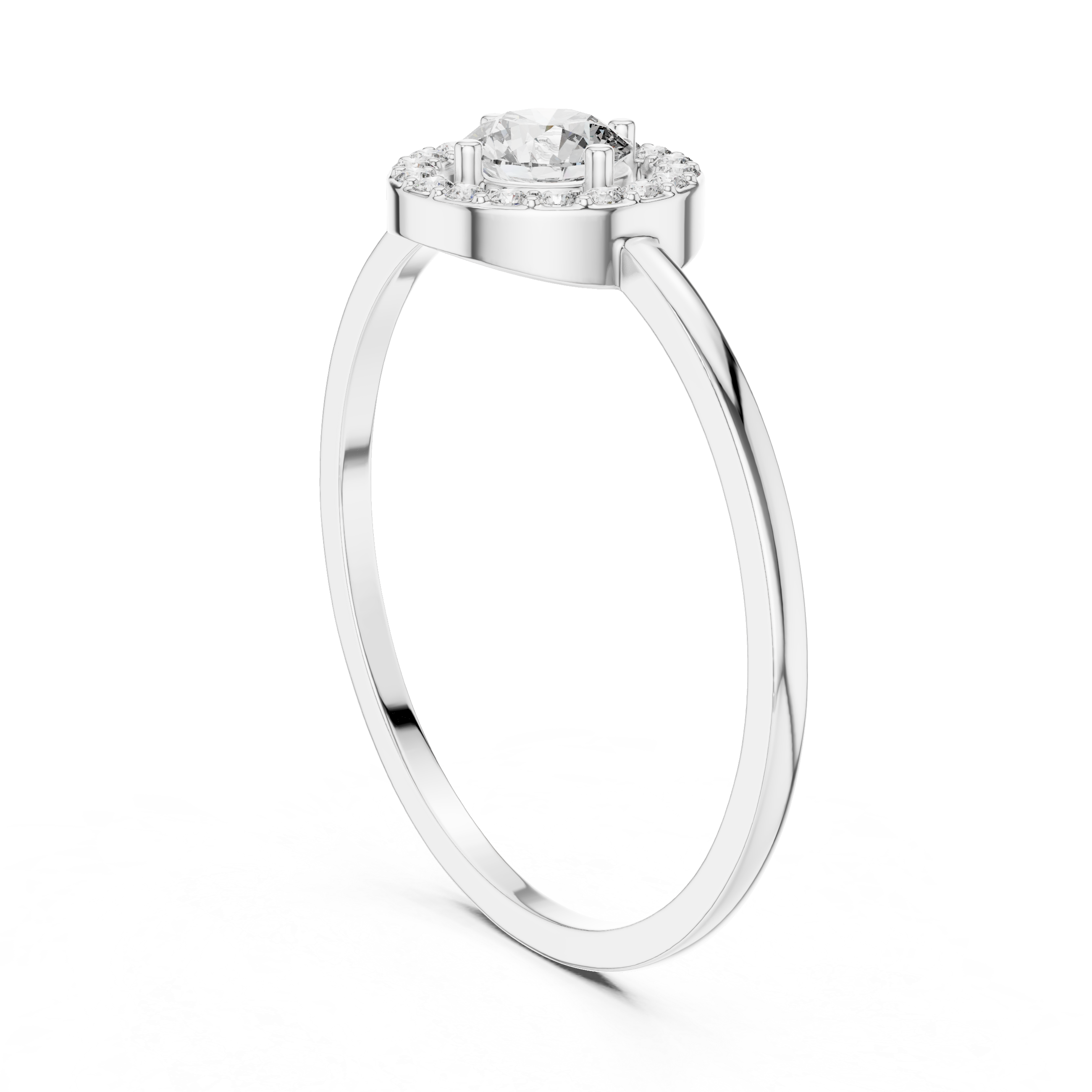 Classic Halo Diamond Ring
