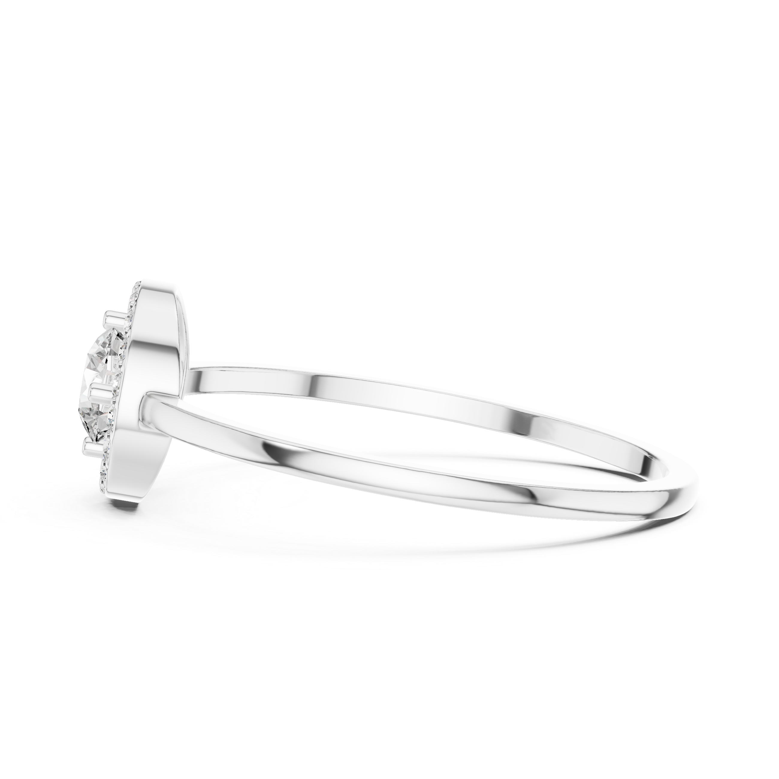 Classic Halo Diamond Ring